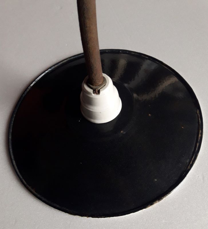 Industrial swan neck sconce