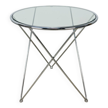 Table d'appoint tripode chromé par Angel Cerda