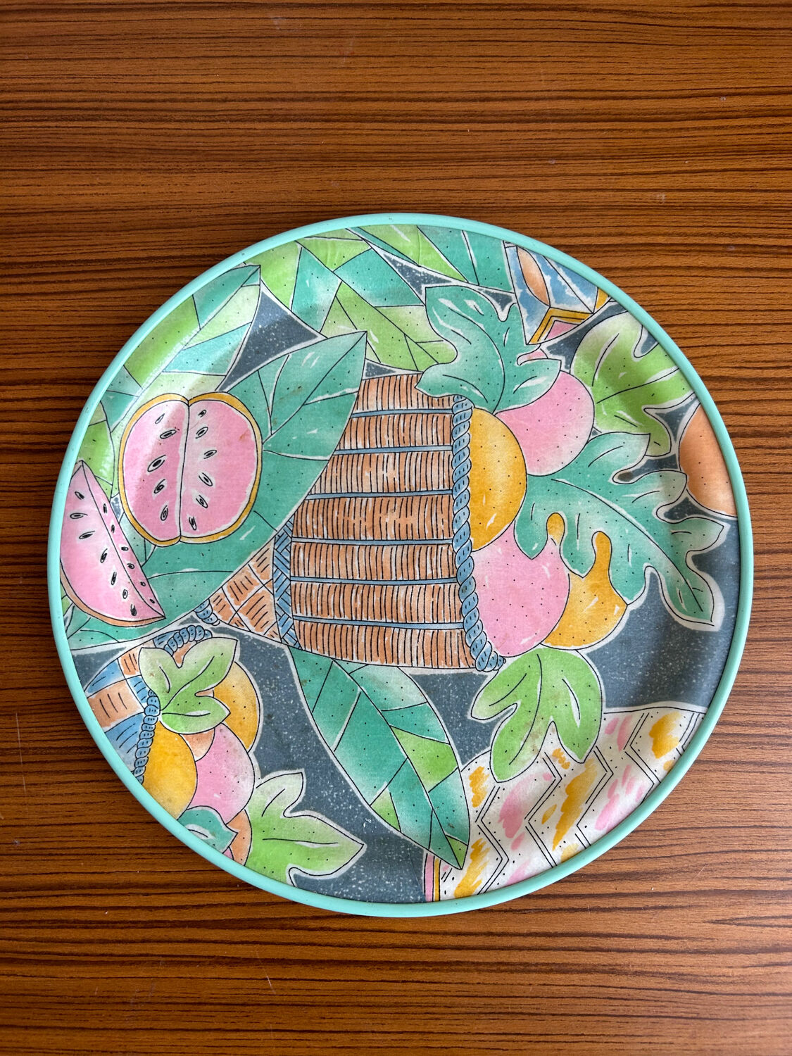 Plateau fruits années 80
