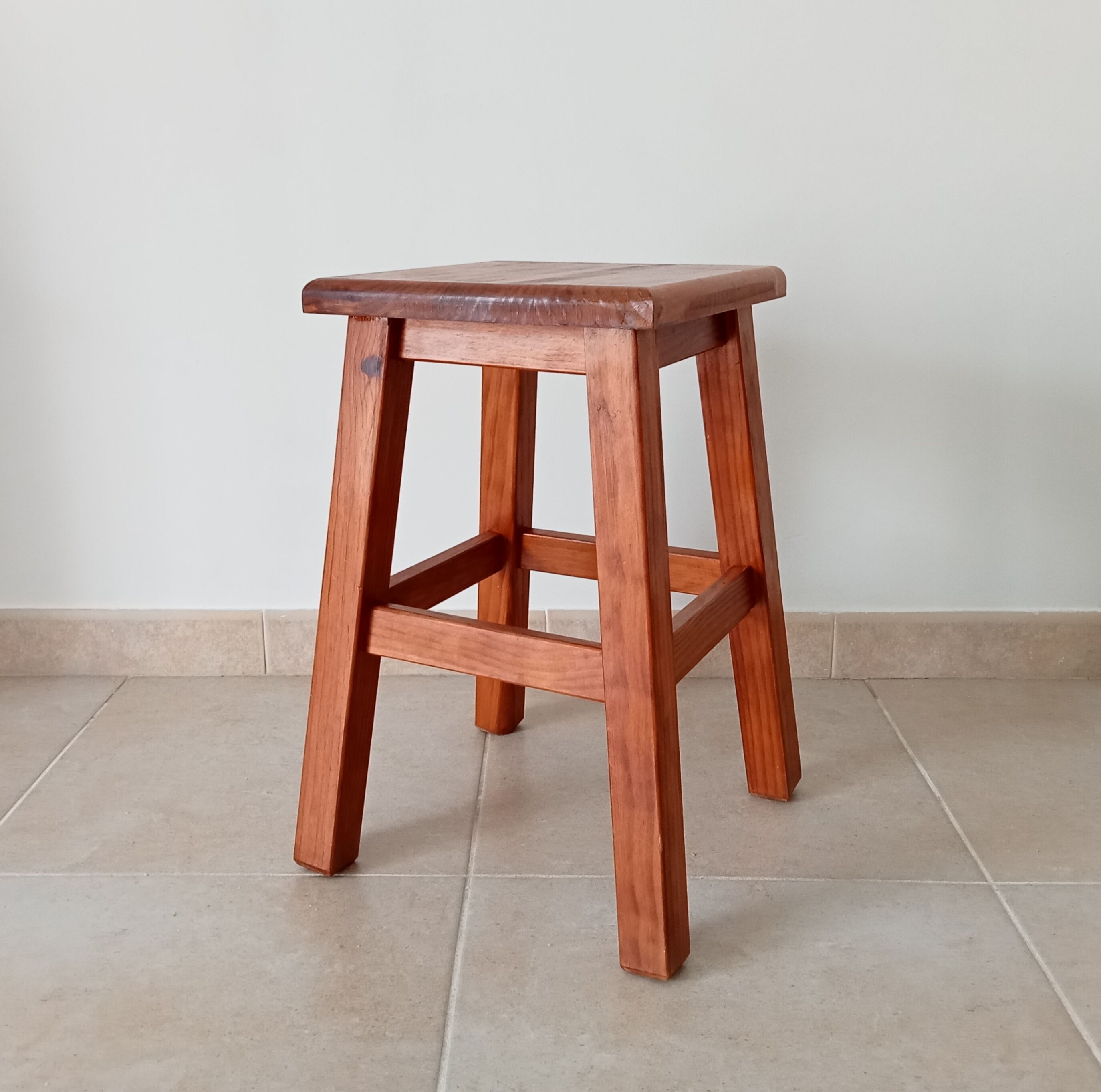 Vintage solid wood stool