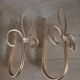 Lot 2 patères pour embrases à rideaux fleur de lys doré