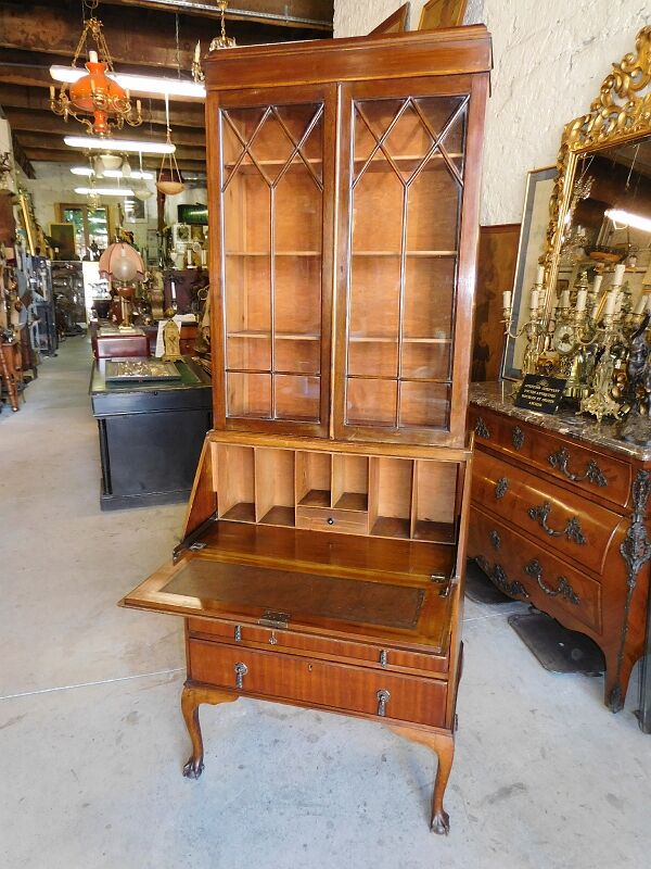 Bureau secretaire vitrine pieds griffes