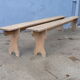 Paire de bancs de table de ferme