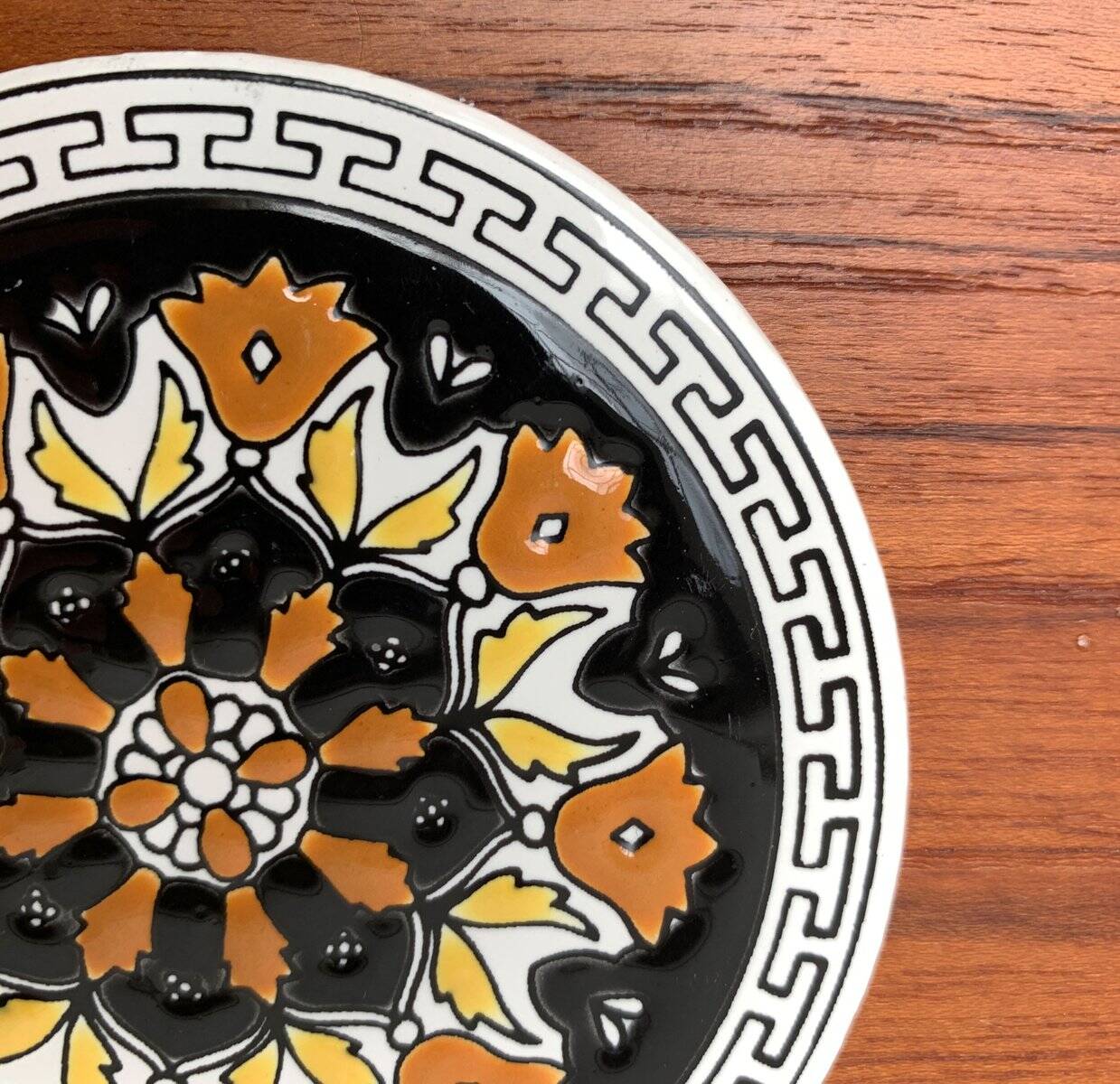 Set of 13 vintage ceramic coasters handmade by Lito Niarchos.