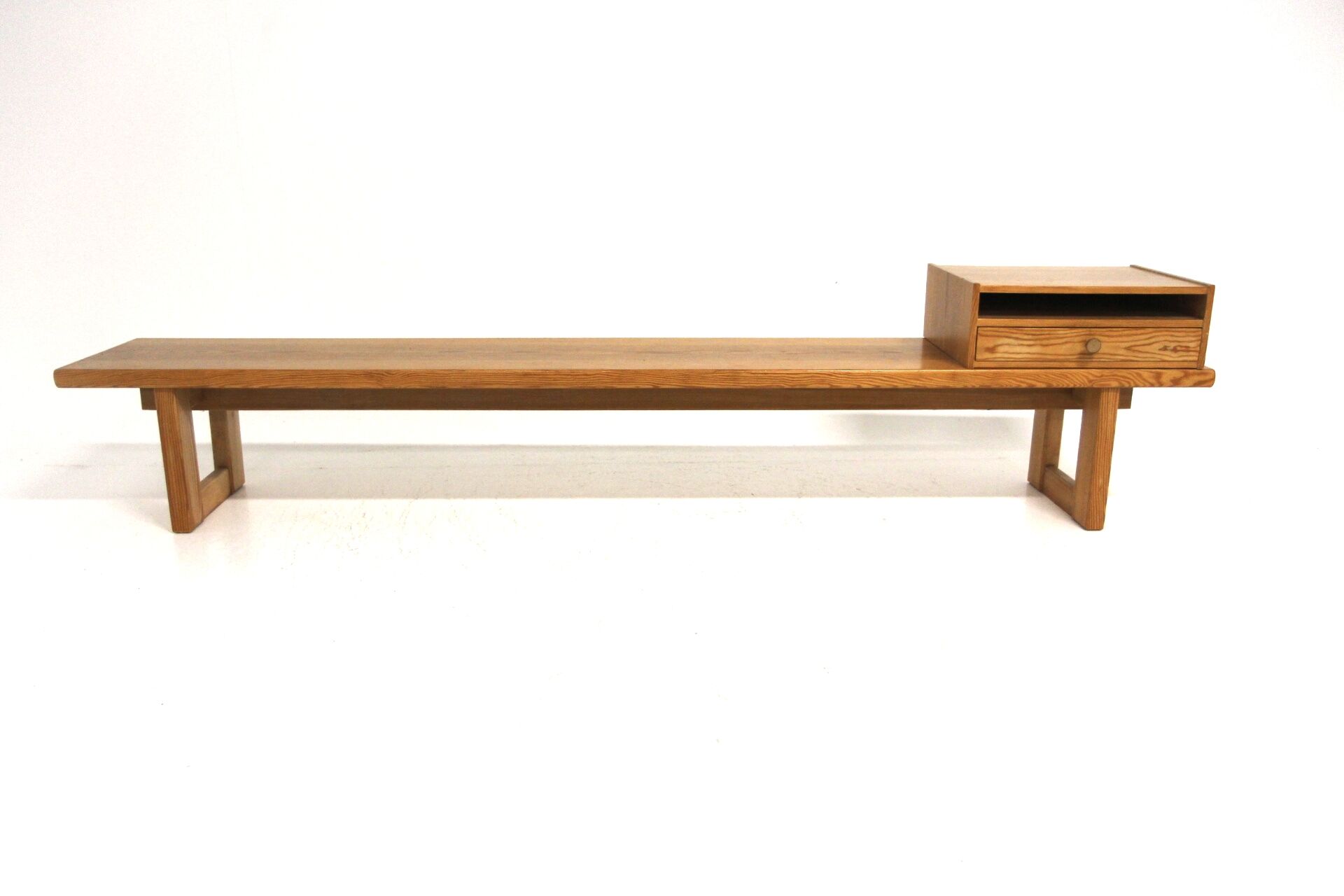 Scandinavian pine bench, Sweden, 1960