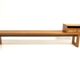 Scandinavian pine bench, Sweden, 1960