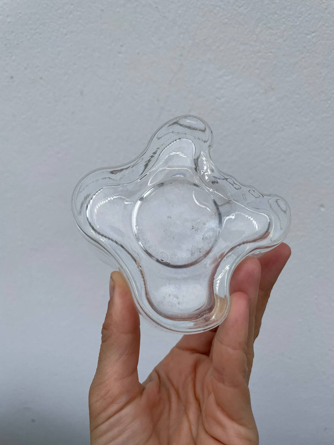 Littala Clear Glass Candle Holder