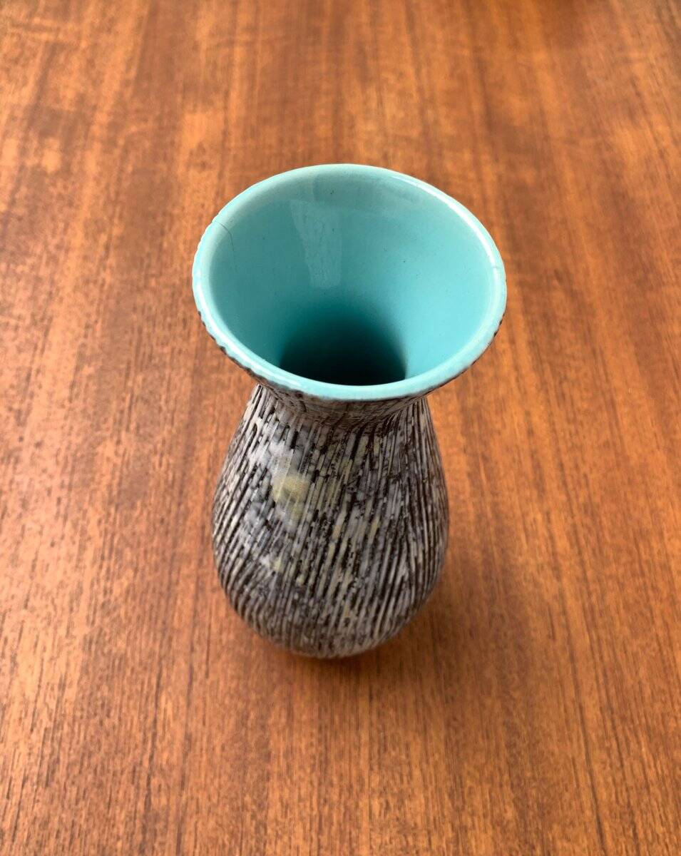 West German pottery vase, mid-century style, 1960s
