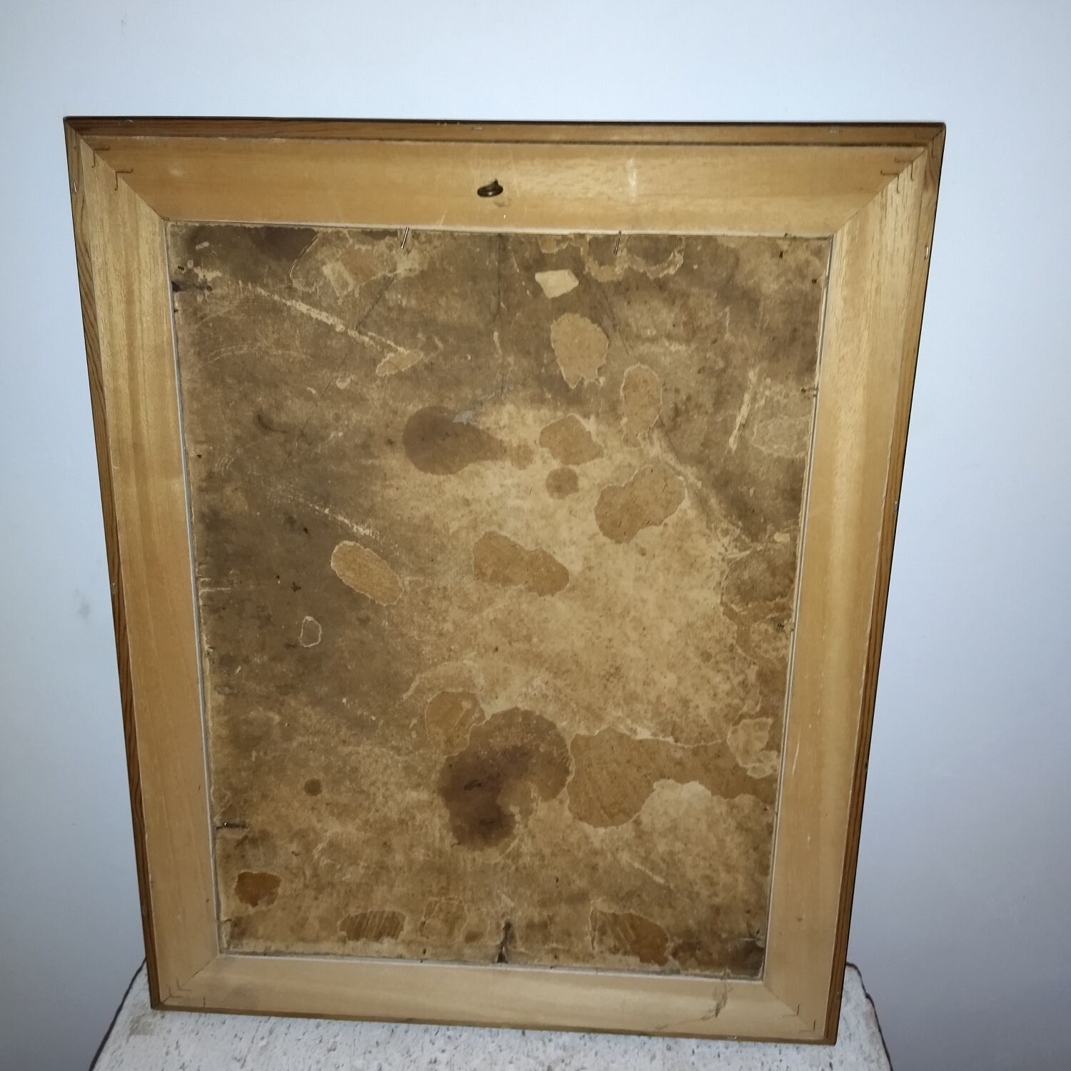 Oil painting on cardboard