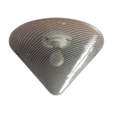 Plafonnier conique Venini en verre soufflé de Murano 60/70
