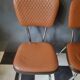 Bistro kitchen chairs in faux leather LOIRE SIEGES Vintage