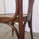 Chaise de salle à manger vintage en bois courbé : fauteuil style Thonet du milieu du siècle