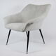 Mid-century armchair Shell, 1960s, NRD, yellow fabric, restored