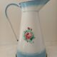 Pitcher, enameled sheet metal pitcher