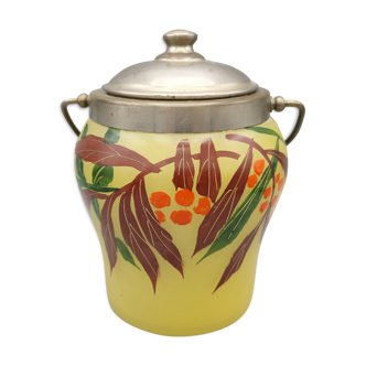 Art Deco enamelled cookie bucket - First half of the 20th century