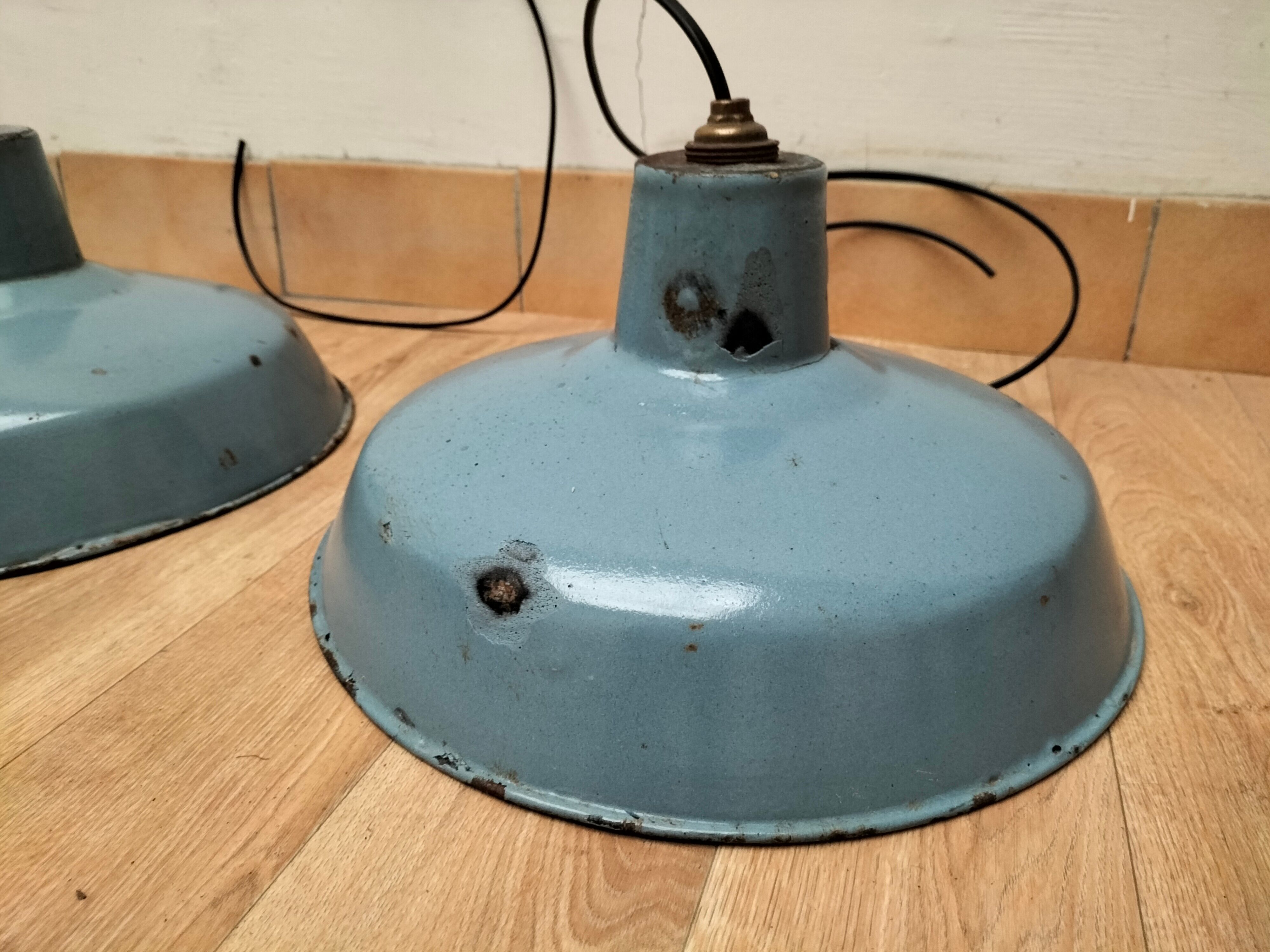 Series of antique lamps