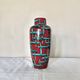Vintage West-Germany vase by Scheurich with handpainted Bamboo decor