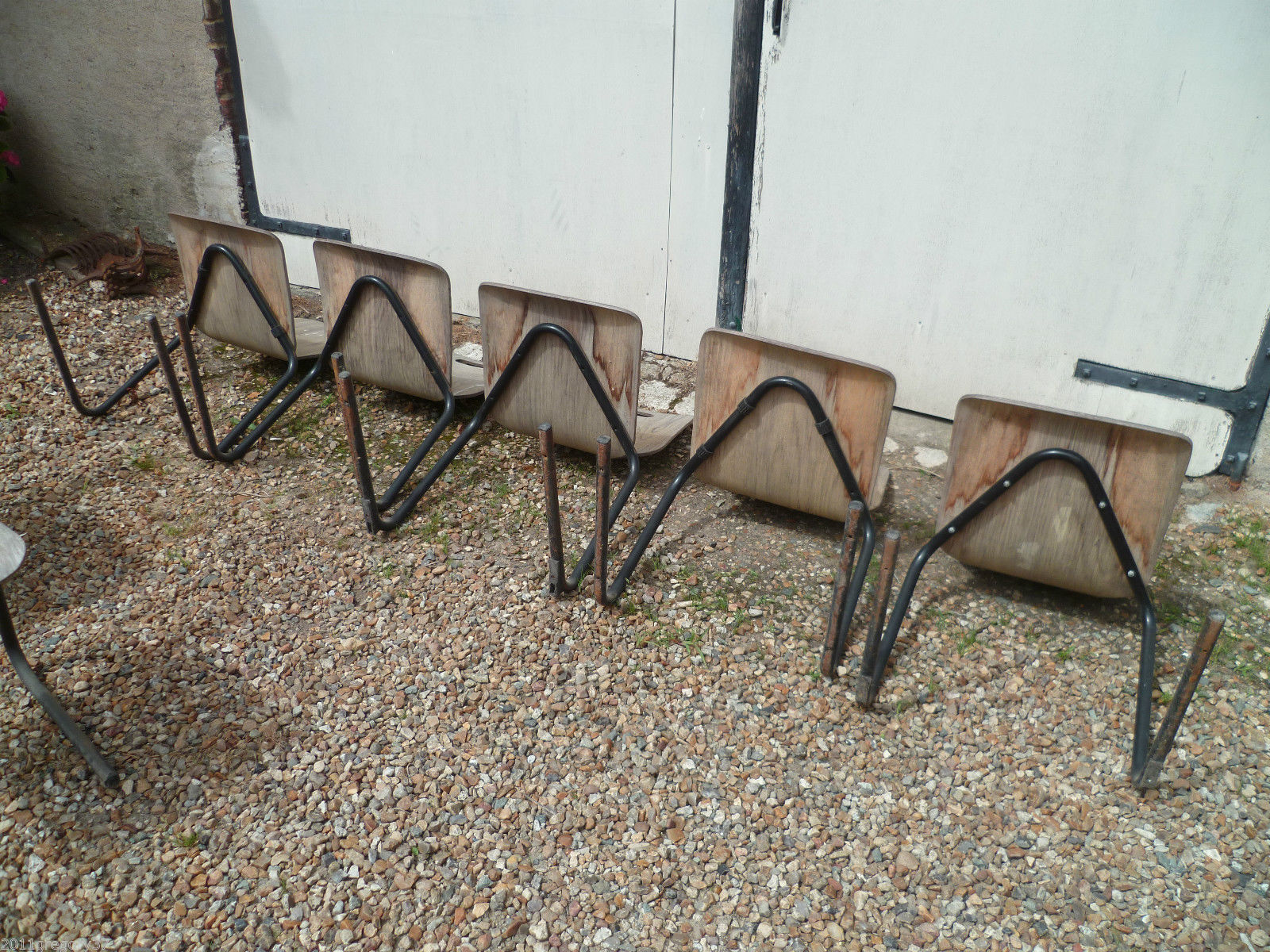 Lot de 7 chaises années 80