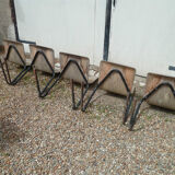 Lot of 7 chairs 80s
