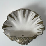 Duo of Art Deco plaster shell sconces
