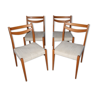 4 chaises en bois scandinaves