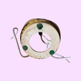 Unique helleroe table lamp - danish pottery artist - handmade in denmark - vintage ceramic light