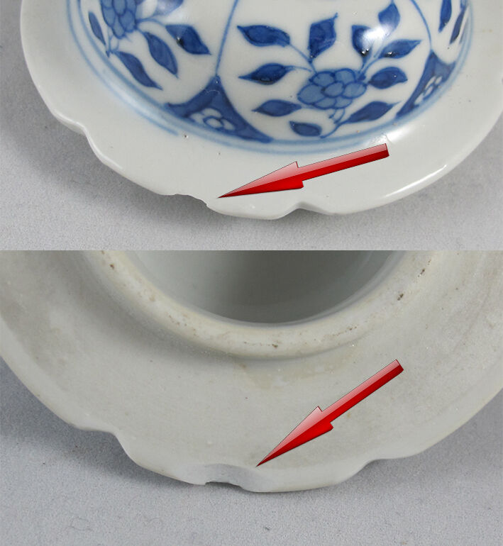 Former chinese potiche blue white