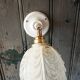 Vintage molded glass wall light