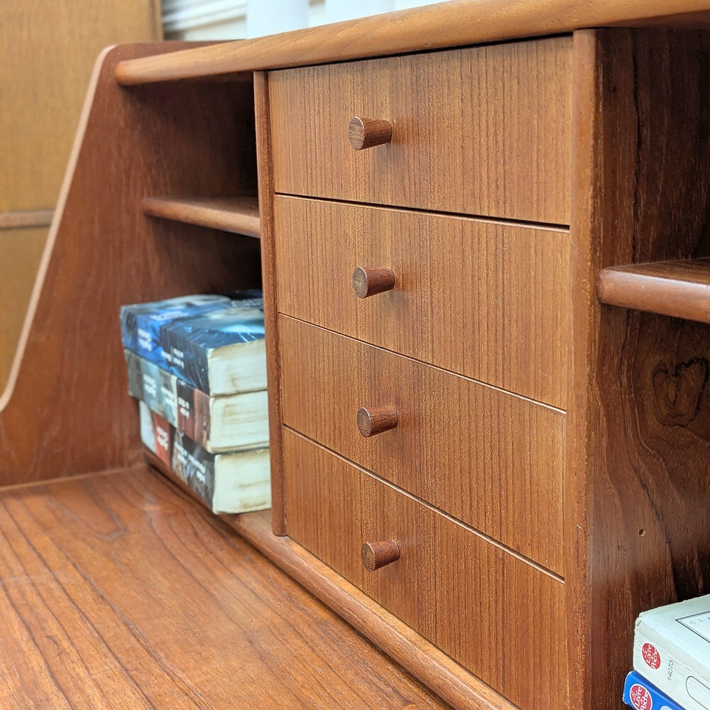 Vintage Danish teak secretary, 1960s.