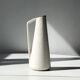 Very decorative colorful pitcher vase with Scheurich floral motif