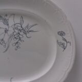 Plat ovale ancien J.Vieillard Bordeaux
