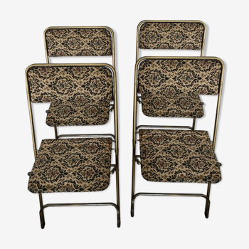 Manufrance fabric chairs