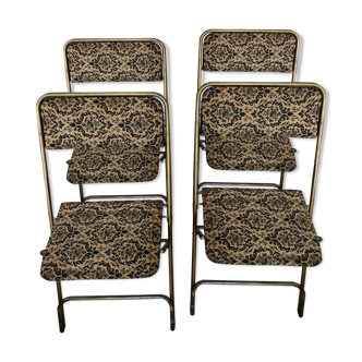 Manufrance fabric chairs