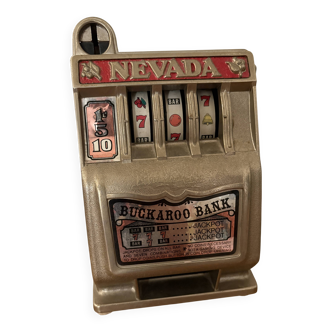 Vintage toy piggy bank/slot machine