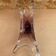 Old Empty Pocket Crystal Cup Purple & Transparent Vintage #B086