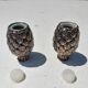 Salt and pepper pineapple silver metal