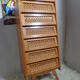 Chest of drawers vintage wood and rattan of the 50 feet compass