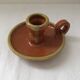 Terra cotta candle holder