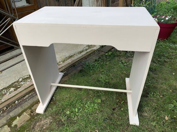 Bureau enfant rose poudré vintage