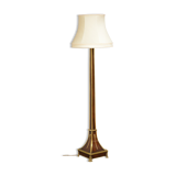 Early XXth century rosewood and brass floor lamp