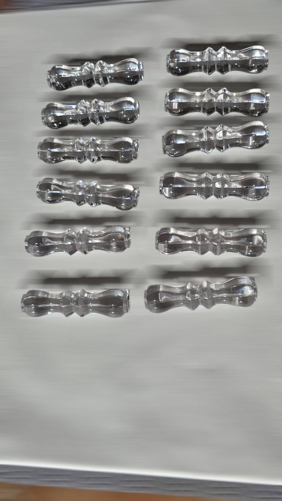 Set of 12 Chrystal knife rests from Cristalleries Royales de Champagne