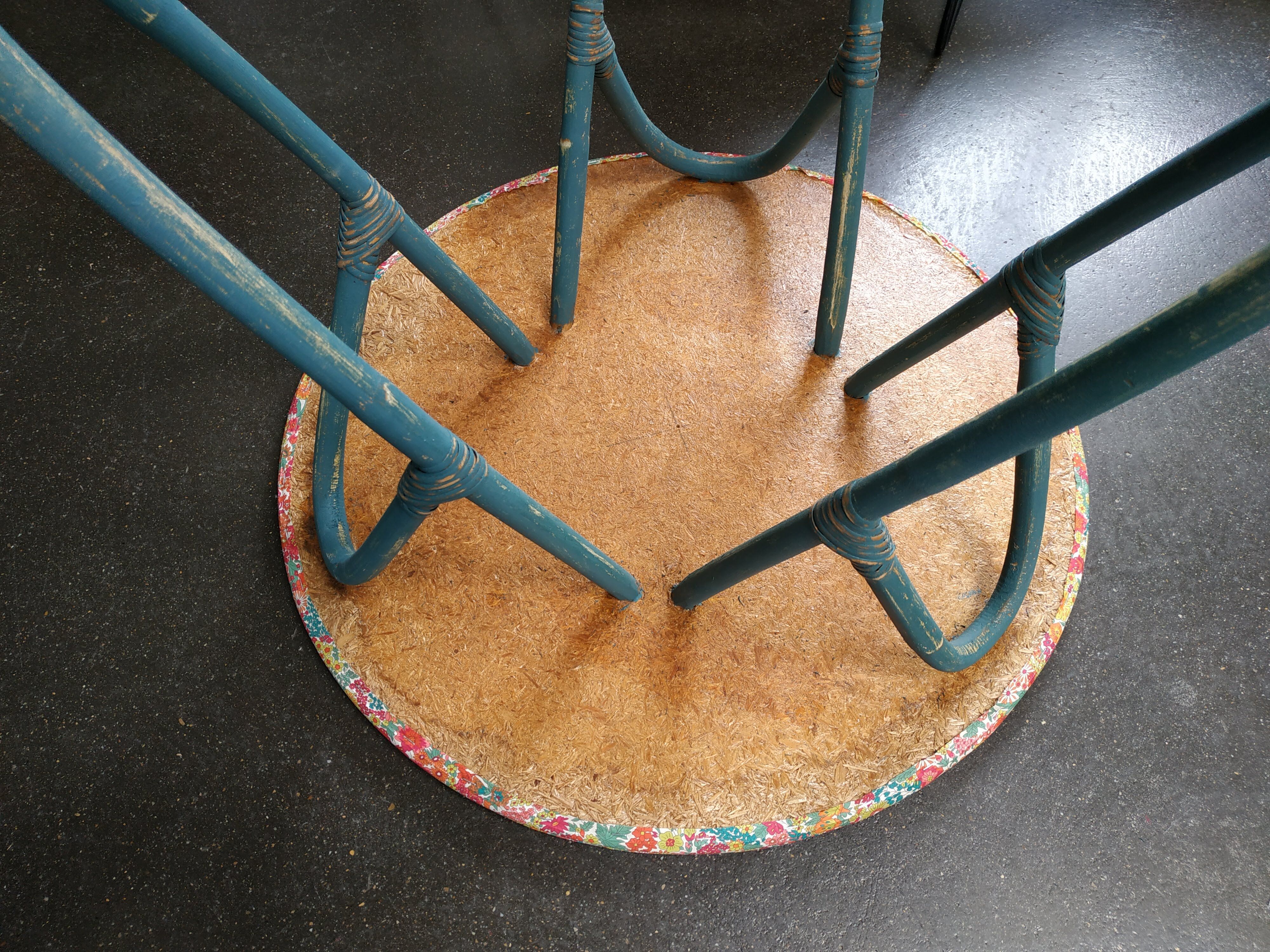 Vintage bamboo table
