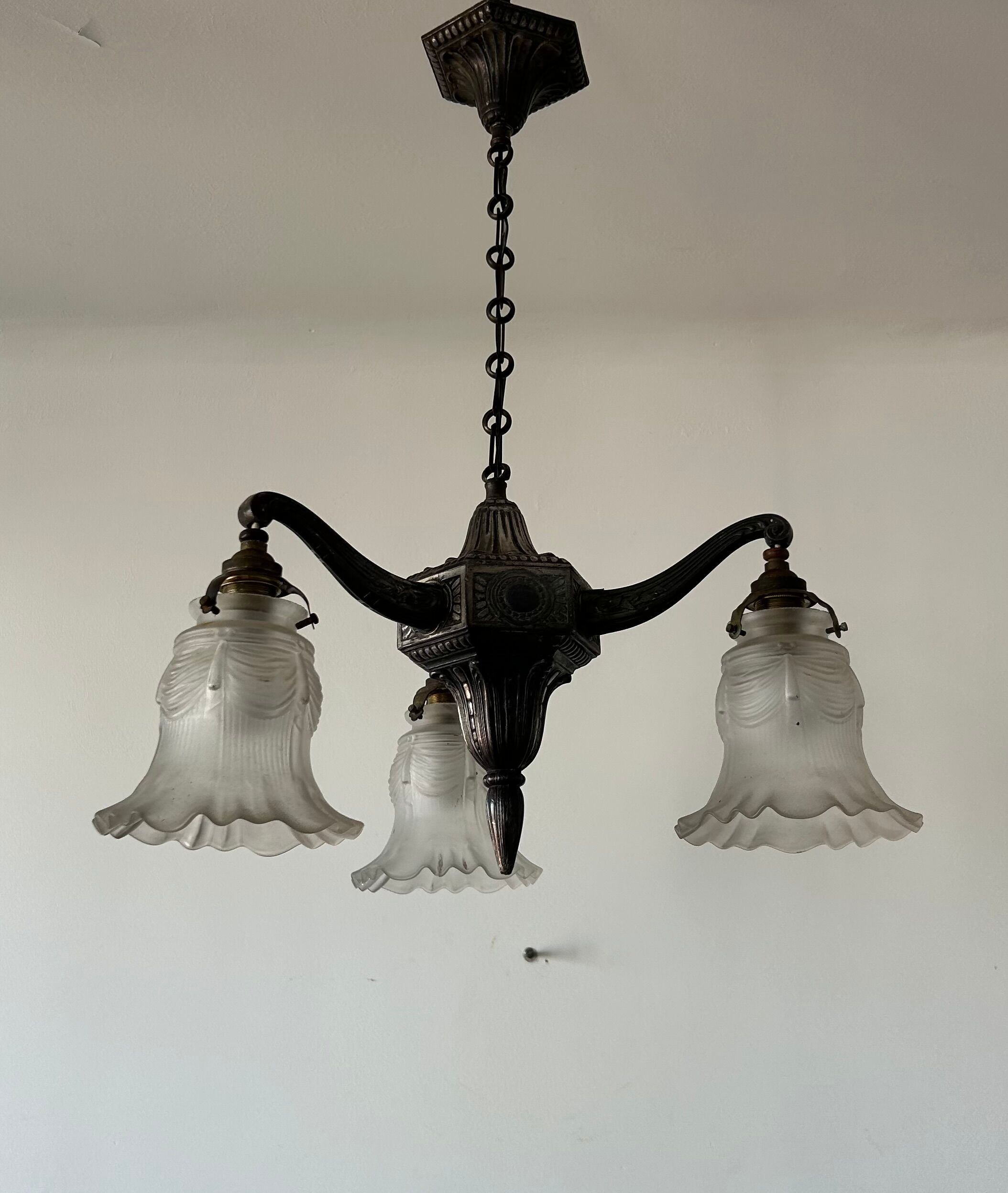 Antique Art Deco chandelier
