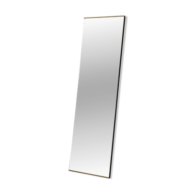 Miroir mural rectangulaire minimaliste à cadre en laiton, années 1960, Allemagne