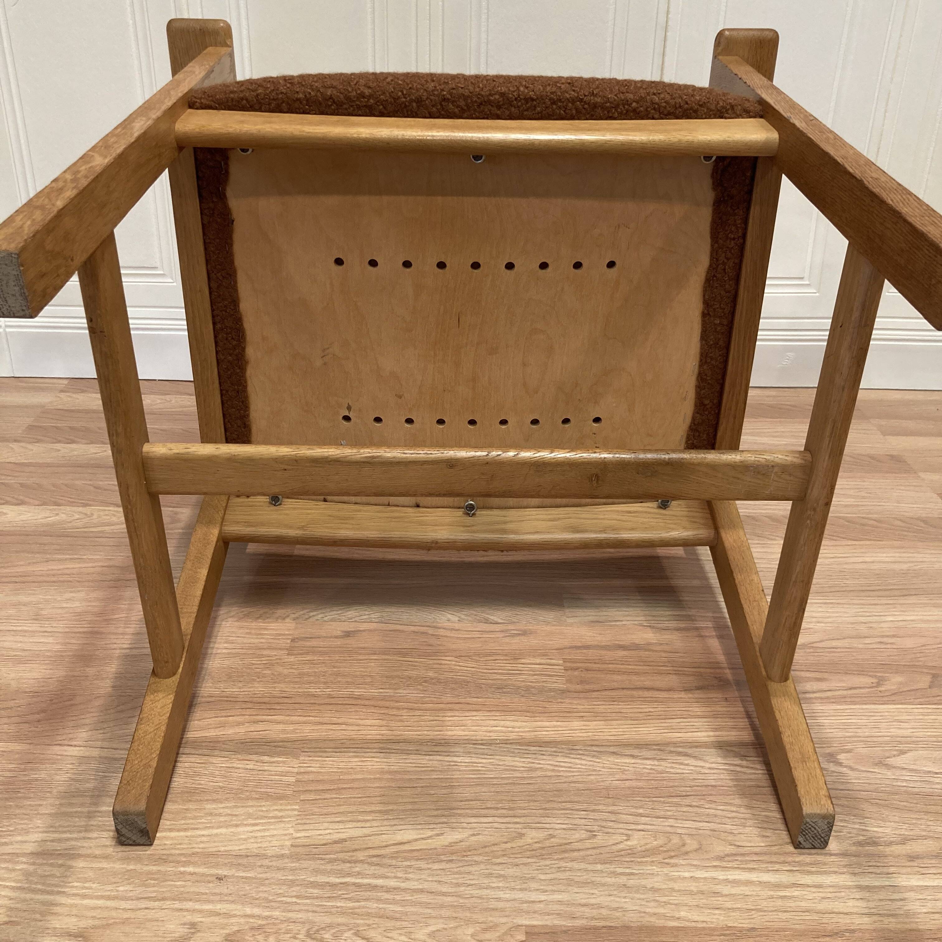 4 armchairs stamped "hans wegner" 1960.