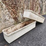 Pair of vintage 1970 Eternit planters attributed to Willy Guhl