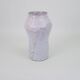 White-pink glazed ceramic vase