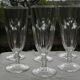 Set of 6 champagne flutes in arques crystal, rambouillet model