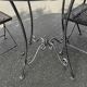 Garden furniture in rattan and wrought iron