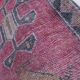 Vintage Turkish hallway rug 89x325 cm